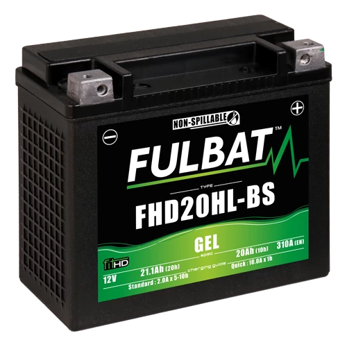 Fulbat GEL HD20HL-BS 12V 21,1Ah 310A motorkerékpár akkumulátor
