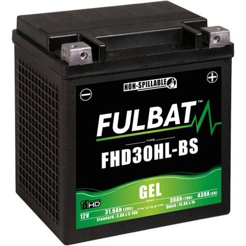 Fulbat GEL HD30HL-BS 12V 31,6Ah 430A motorkerékpár akkumulátor