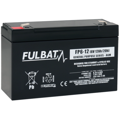 Fulbat General Purpose 6V C5/10Ah C20/12Ah VRLA akkumulátor