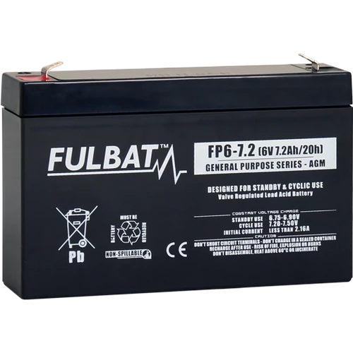 Fulbat General Purpose 6V C20/7,2Ah VRLA akkumulátor