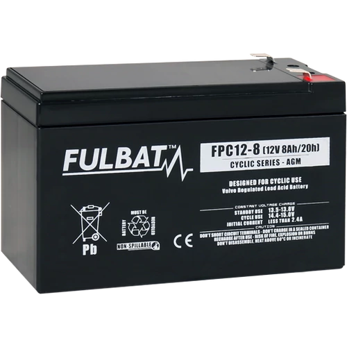 Fulbat Cyclic 12V C5/6,3Ah C20/8Ah meghajtó akkumulátor