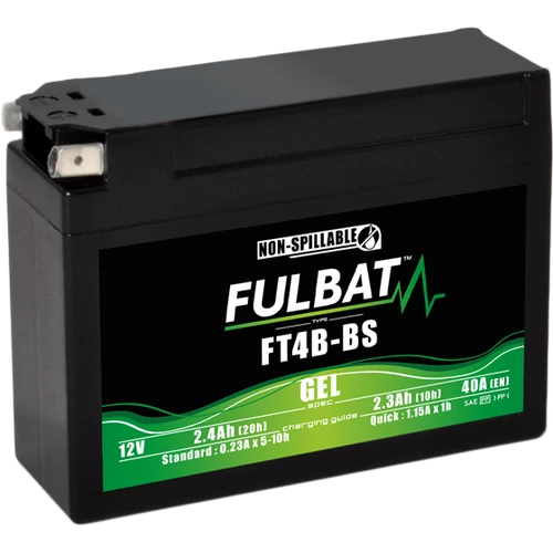 Fulbat GEL YT4B-BS 12V 2,4Ah 40A motorkerékpár akkumulátor