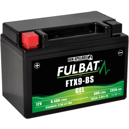 Fulbat GEL YTX9-BS 12V 8,4Ah 135A motorkerékpár akkumulátor