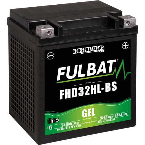 Fulbat GEL HD32HL-BS 12V 32Ah motorkerékpár akkumulátor