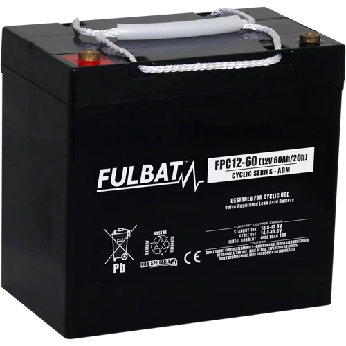 Fulbat Cyclic 12V C5/50Ah C20/57,8Ah meghajtó akkumulátor