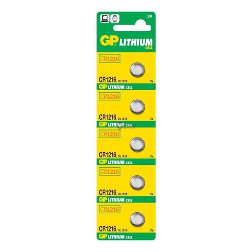 GP Lithium 1216 3V gombelem - 5db