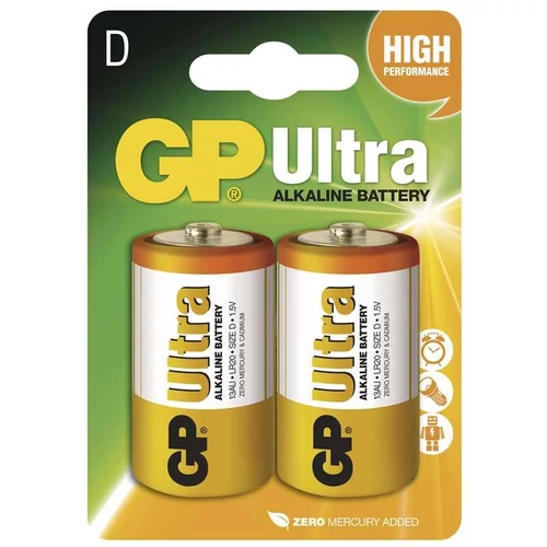 GP Ultra Alkaline LR20/D elem - 2db