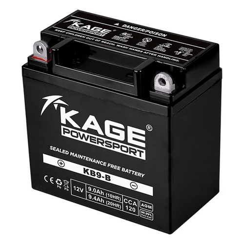 KAGE MF YB9-B (KG12N9-4B) 12V 9Ah 120A gyárilag üzembehelyezett motor akkumulátor (YB9-B)