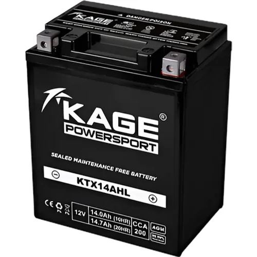 KAGE MF 12V 14,7 Ah 200A YB14L-B2 / YB14L-A2 / KYTX14AHL motorakkumulátor