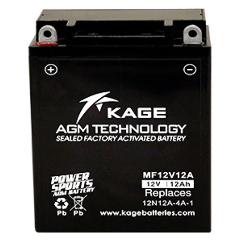 Motor Akkumulátor KAGE AGM MF YB12A-A (MF12V12A) 12V 12Ah 150A gyárilag üzembehelyezett
