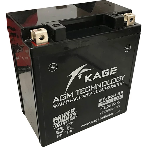 Motor Akkumulátor KAGE MF YTX20CH-BS 12V 20Ah 290A gyárilag üzembehelyezett