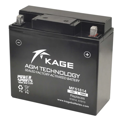 KAGE MF 51814  12V 19Ah 245A gyárilag üzembehelyezett BMW motorakkumulátor