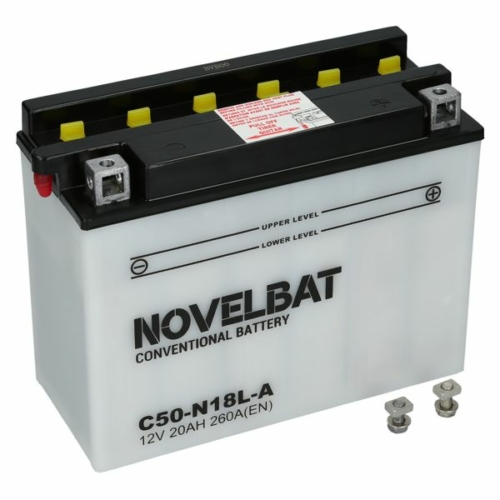 Novelbat Y50-N18L-A 12V 20Ah 260A jobb+ motorkerékpár akkumulátor
