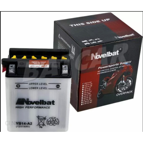 Novelbat YB14-A2 12V 14Ah 160A bal+ motorkerékpár akkumulátor