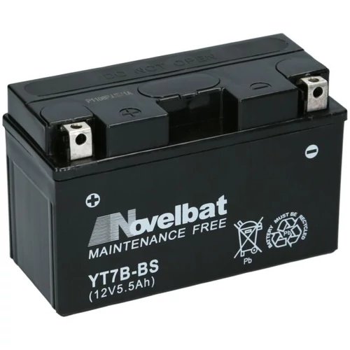 Novelbat YT7B-BS AGM 12V 6,5Ah 110A bal+ gyárilag üzembehelyezett motorkerékpár akkumulátor