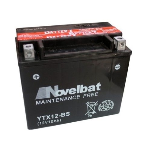 Novelbat YTX12-BS AGM 12V 10Ah 160A bal+ motorkerékpár akkumulátor