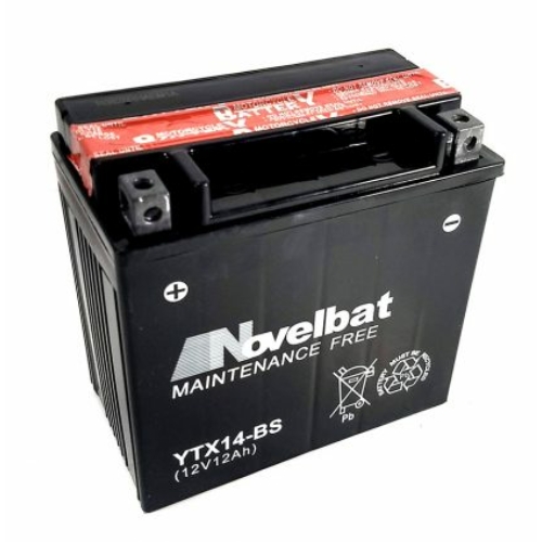 Novelbat YTX14-BS AGM 12V 14Ah 190A bal+ motorkerékpár akkumulátor