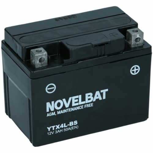 Novelbat YTX4L-BS AGM  12V 3Ah 50A jobb+ motorkerékpár akkumulátor