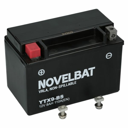 Novelbat YTX9-BS AGM 12V 8Ah 110A bal+ gyárilag üzembehelyezett motorkerékpár akkumulátor