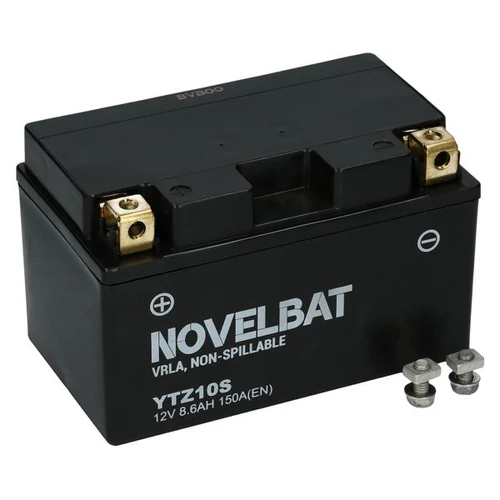Novelbat YTZ10S AGM 12V 8,6Ah 150A bal+ gyárilag üzembehelyezett motorkerékpár akkumulátor
