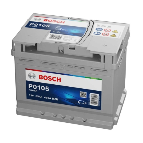 Bosch Power 12V 55Ah 460A jobb+ akkumulátor (0092P01050)