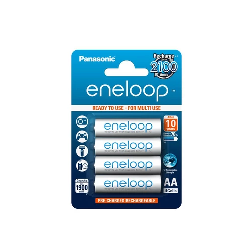 Panasonic Eneloop AA 2000 mAh tölthető elem - 4db