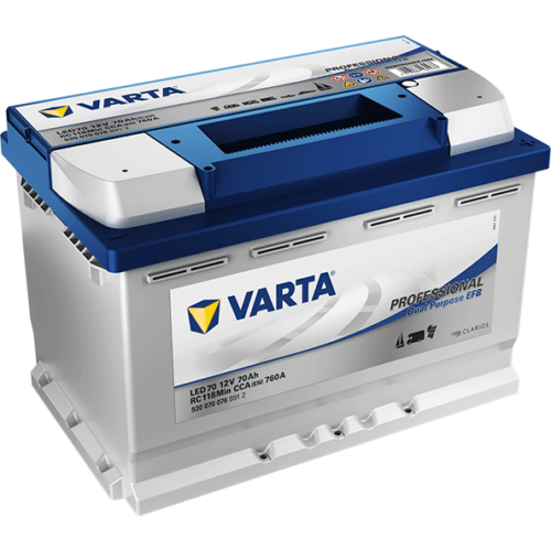 Varta Professional Dual Purpose EFB 12V 70Ah 760A jobb+ meghajtó akkumulátor (930070)