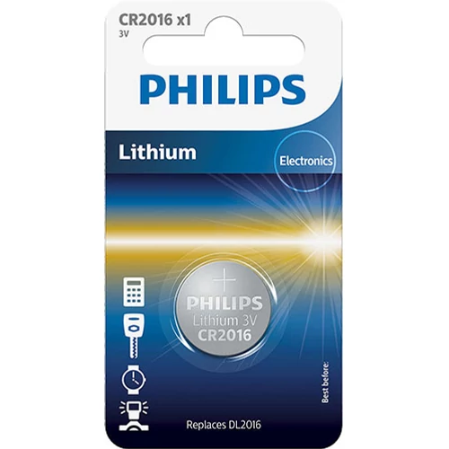Philips CR 2016 3V lítium gombelem