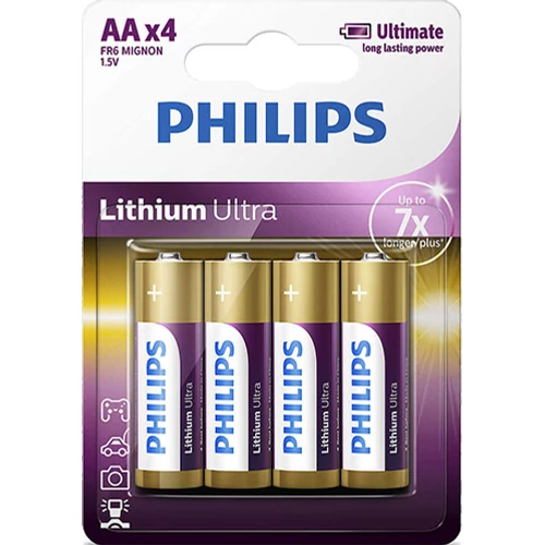 Philips Lithium Ultra FR6/AA elem