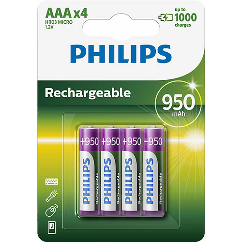 Philips Rechargeable AAA 950mAh tölthető elem