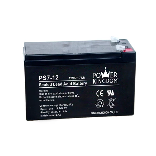 Power Kingdom 12V 7Ah VRLA szünetmentes tápegység akkumulátor (UPS)