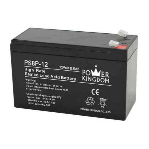 Power Kingdom 12V 8Ah High Rate VRLA akkumulátor