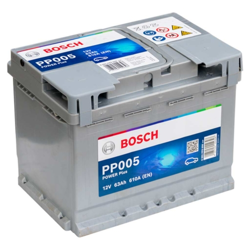 Bosch Power Plus 12V 63Ah 610A jobb+ akkumulátor (0092PP0050)