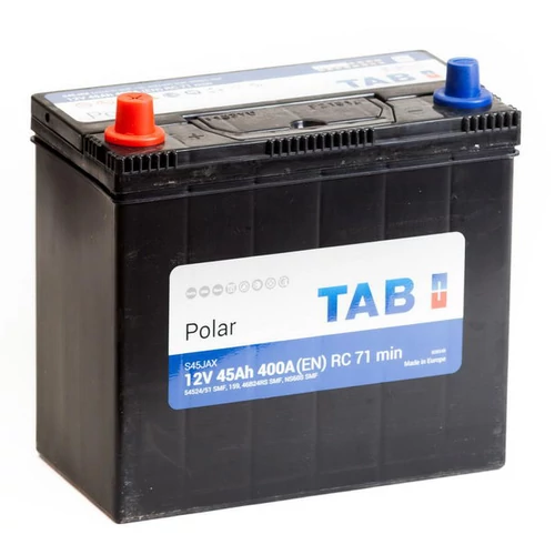 TAB Polar 45 Ah 360A Asia bal+ Autó Akkumulátor