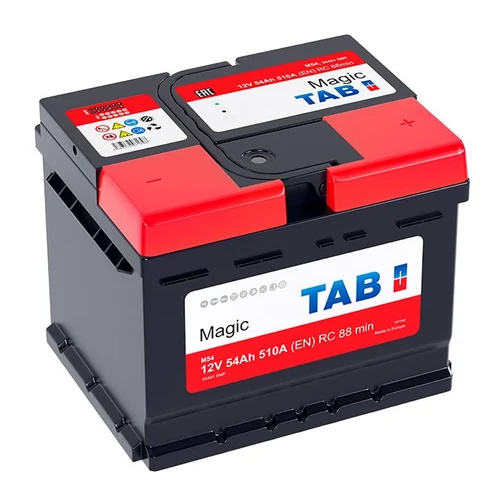 TAB Magic 12V 54Ah 510A jobb+ Autó Akkumulátor (55401)