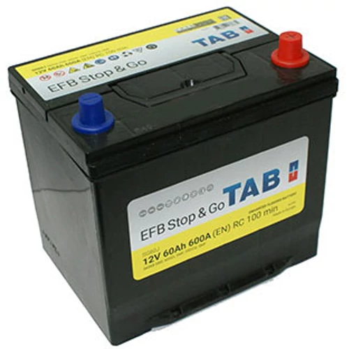 TAB Stop & Go EFB 60 Ah 600A ASIA J+