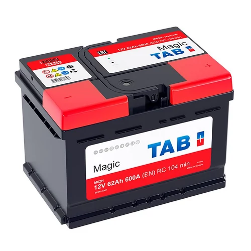 TAB Magic 12V 62Ah 600A jobb+ Autó Akkumulátor (56249)