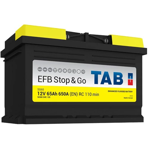 TAB Stop & Go EFB 65 Ah 650A