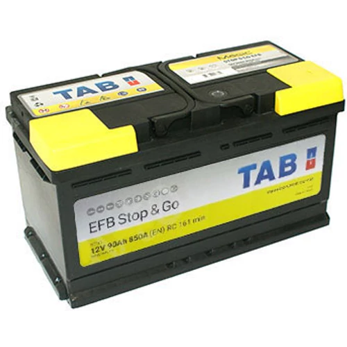 TAB Stop & Go EFB 12V 90Ah 850A jobb+ akkumulátor