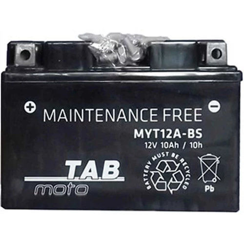 TAB Moto AGM YT12A-BS 12V 10Ah 120A motorakkumulátor