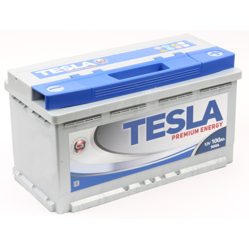TESLA Premium 12V 100Ah 900A jobb+ akkumulátor
