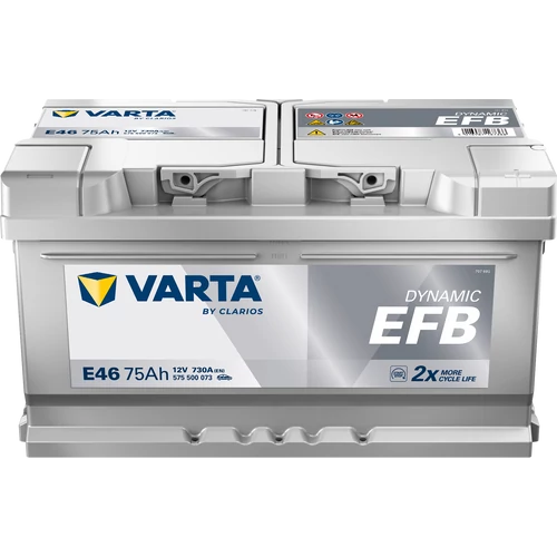 Varta Dynamic EFB 12V 75Ah 730A jobb+ (575500)
