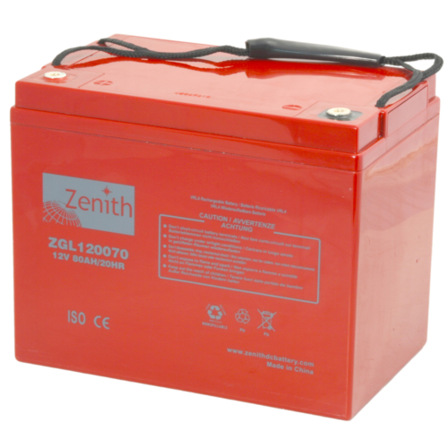 Zenith ZGL120070 12V C20/80Ah C5/68 M6 AGM akkumulátor