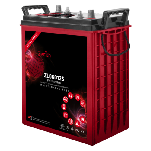 Zenith ZL060125 6V C20/335Ah C5/275 DT AGM Deep-Cycle akkumulátor