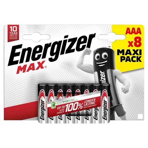 Energizer MAX AAA/LR03 elem 8/bliszter - 8db
