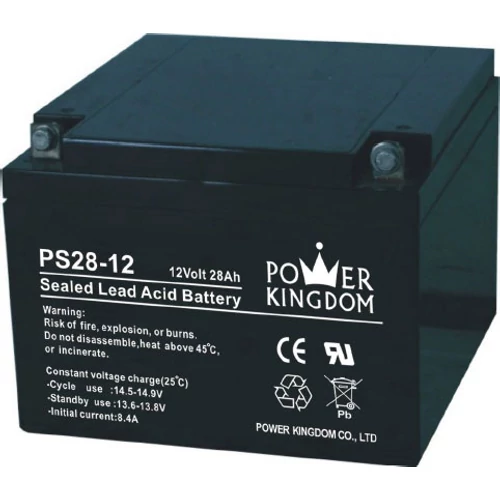 Power Kingdom 12V 28Ah VRLA akkumulátor