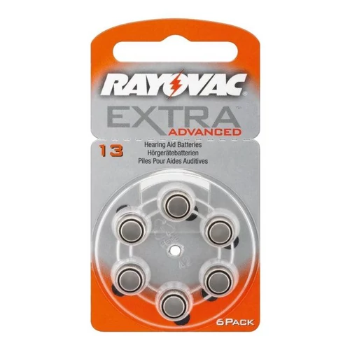 Rayovac V13 1,45V hallókészülék elem - 6db