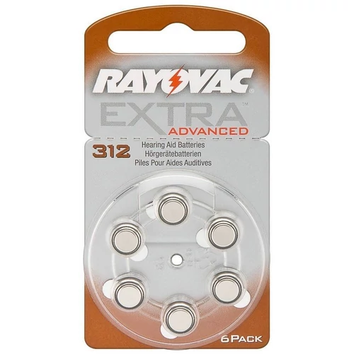 Rayovac V312 1,45V hallókészülék elem - 6db
