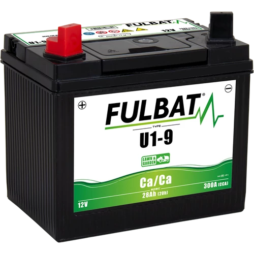 Fulbat U1-9 Ca/Ca 28Ah 300A bal+ gondozásmentes fűnyíró akkumulátor