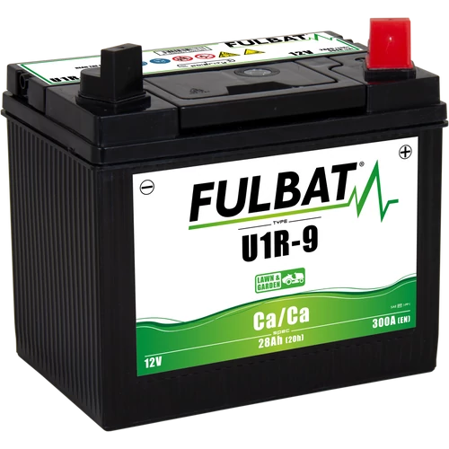 Fulbat U1R-9 Ca/Ca 28Ah 300A jobb+ gondozásmentes fűnyíró akkumulátor
